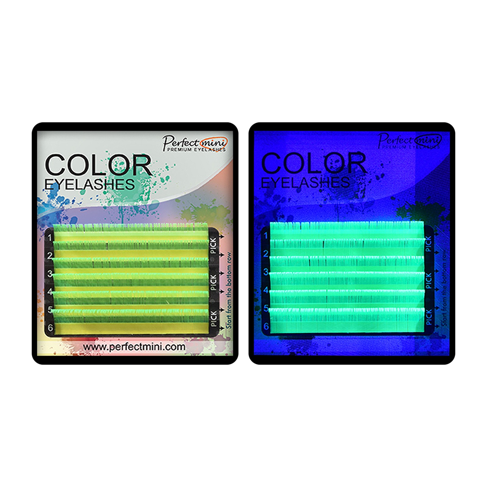 Perfect Mini Fluorescent - Verde - Mix 8-13, C, 0.07mm