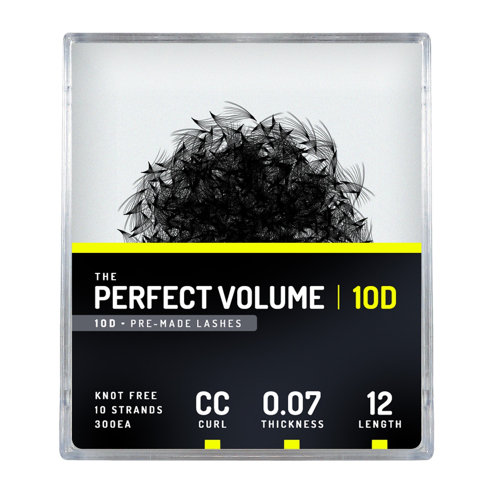 Perfect Volume - 300 buchețele premade 10D - 12mm, CC, 0.07mm
