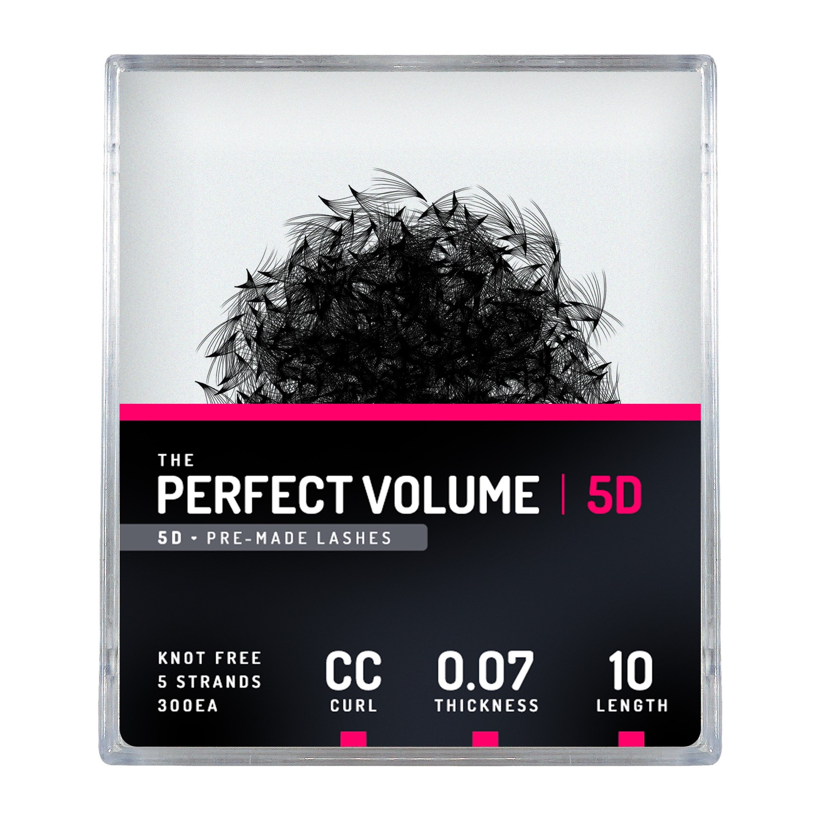 Perfect Volume - 300 buchețele premade 5D - 10mm, CC, 0.07mm