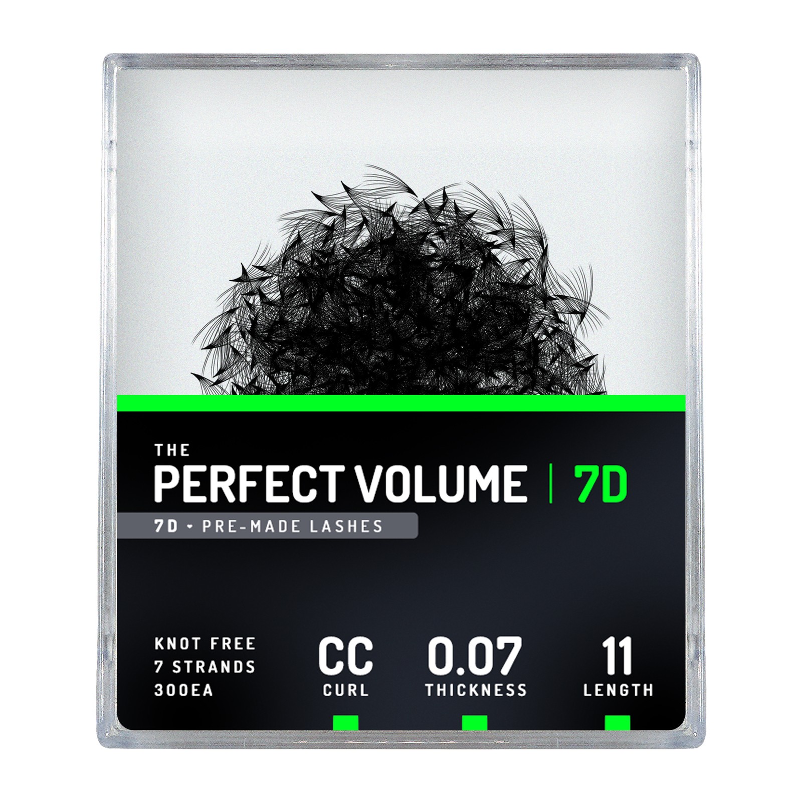Perfect Volume - 300 buchețele premade 7D - 11mm, CC, 0.07mm