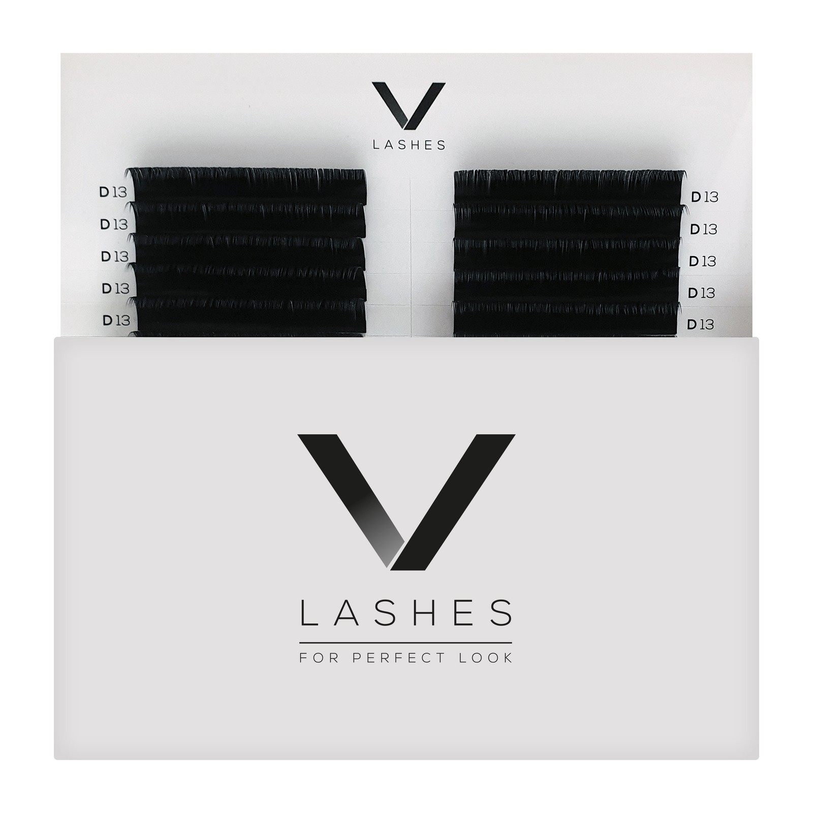 V Lashes - Mix 16 linii, D, 0.07mm