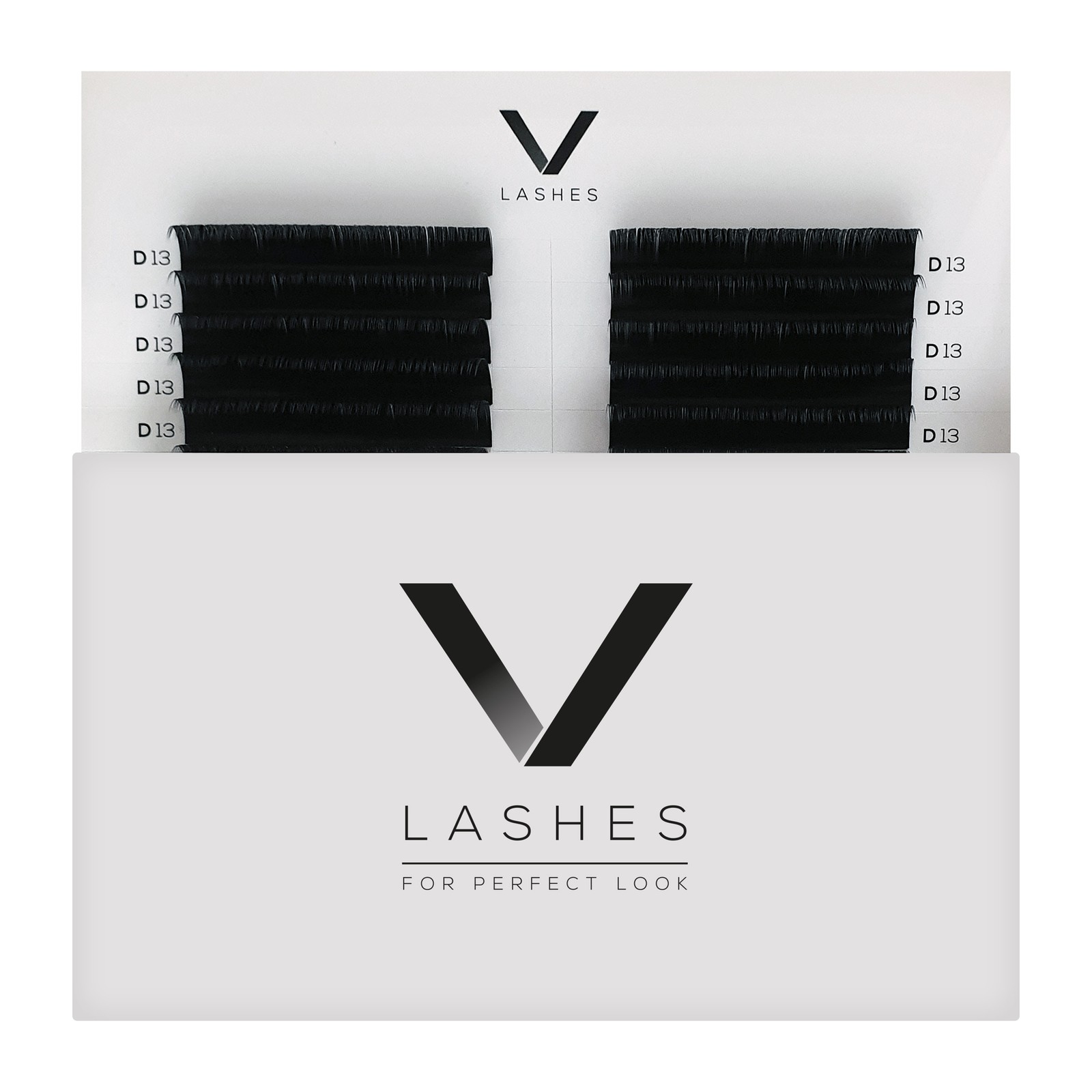 V Lashes - Mix 16 linii, D, 0.10mm